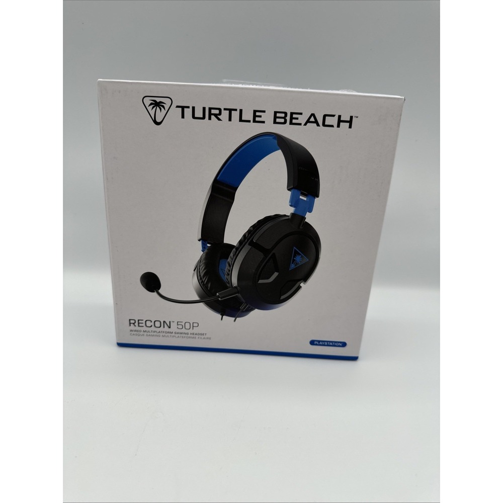 Turtle Beach Ear Force Recon 50P Wired Gaming Headset Black / Blue Open Box New